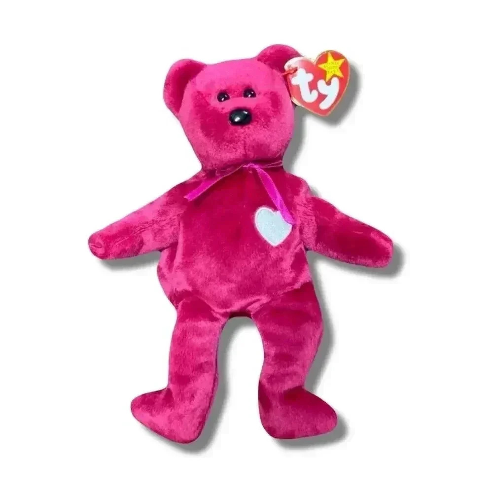 TY Beanie Baby Valentina the Red Bear 8.5" 1999 Valentine's Day Plush Toy